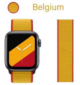 Belgium Fabric Loop Smart Watch Band Compatible With Apple Watch