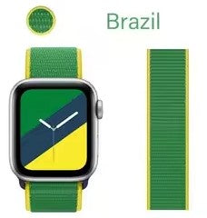 Brazil Fabric Loop Smart Watch Band Compatible With Apple Watch