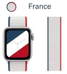 France Fabric Loop Smart Watch Band Compatible With Apple Watch